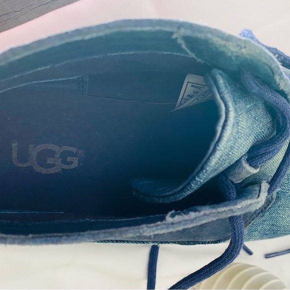 UGG Freamon Chukka Boots Washed Denim Suede Treadlite Sz 8.5 Super Lightweight!! - Picture 7 of 10